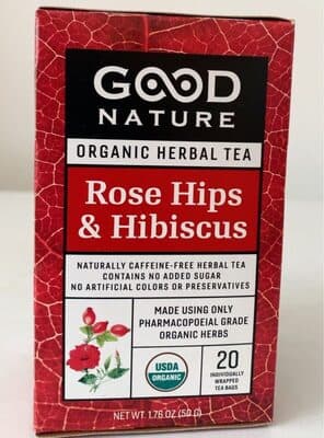 Rose hips and hibiscus Organic herbal tea