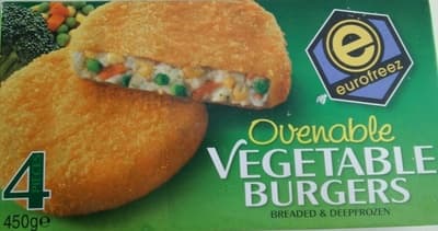 ovenable vegetable burgers