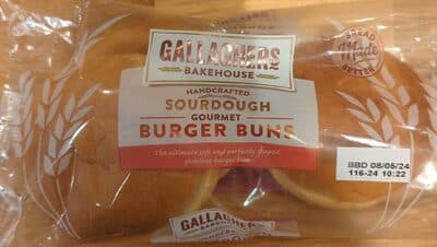 Gallagher sourdough gourmet burger buns