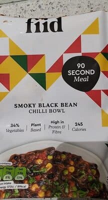Smoky Black Bean Chilli Bowl