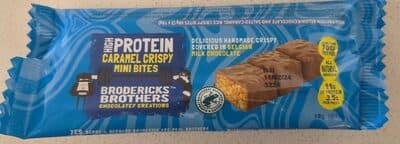 High protein Carmel crispy mini bites
