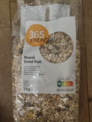 Muesli dried fruit