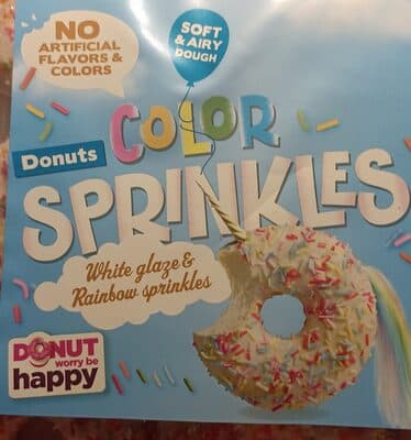 Donuts color sprinkles