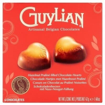 Guylian Hazelnut Praline Filled Chocolate Hearts