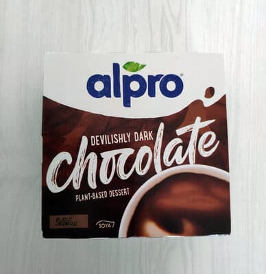 Devilishly dark chocolate plant-based dessert