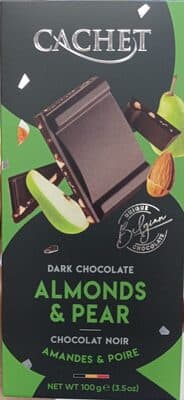 Dark chocolate almonds & pear