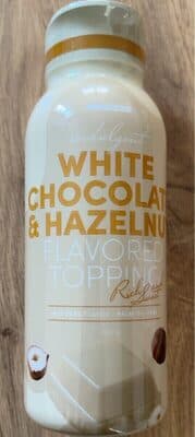 indulgent White Chocolate & Hazelnut Flavored Topping