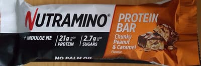 Nutramino Protein Bar Chunky Peanut & Caramel Flavor