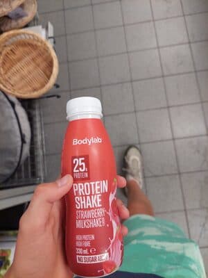 Protein shake strawberry milkshake