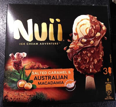 Nuii Salted Caramel & Australian Macadamia Ice Cream