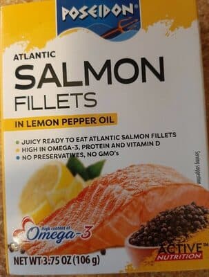 Atlantic Salmon Fillets In Lemon Pepper Oil