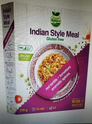 Indian style meal