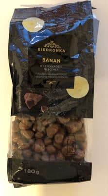 Milk chocolate-covered banana