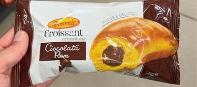 Croissant ciocolata rom