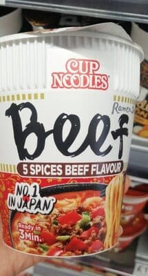 5 spices beef cup noodles