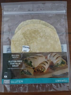 Gluten free tortilla wrap