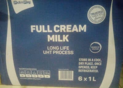 Full cream milk
