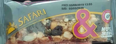 Safari nuts seeds and cranberries