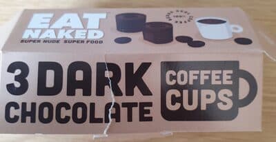 Eat Naked Dark Chocolate Coffee Cups