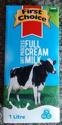 UHT process Full cream milk