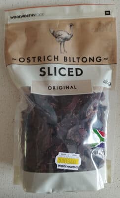 Ostrich Biltong, Sliced
