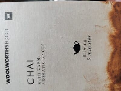Woolworths Chai tea
