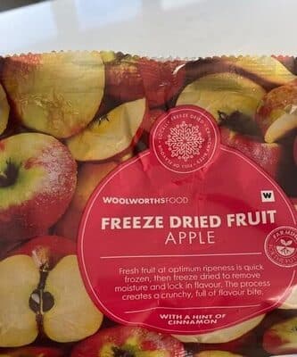 Freeze dried fruit