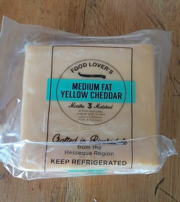 Medium Fat Yellow Cheddar