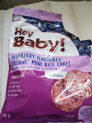 Blueberry Flavoured Organic Mini Rice Cakes