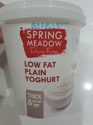 low fat plain yoghurt