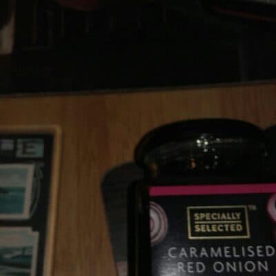 specially selected caramelised red onion