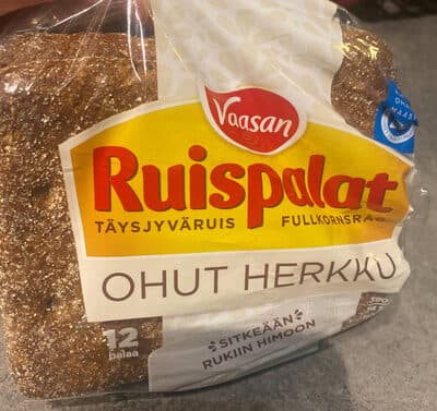 Ruispalat ohut herkku