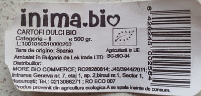 Cartofi Dulci Bio