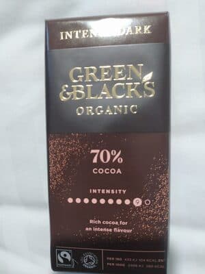 Intense dark 70% cocoa