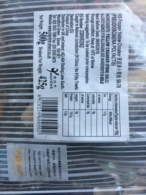 HS Frozen yellow croaker