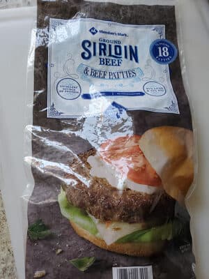 Member Mark Ground Sirloin Beef Patties