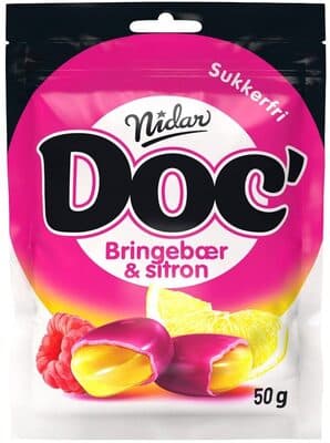 Doc' Halslinser Bringebær & sitron