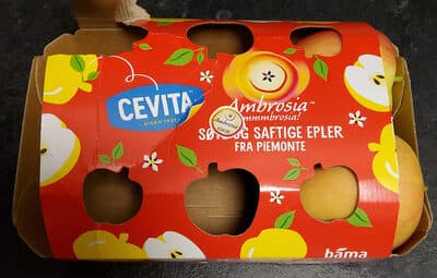 Ambrosia ste og saftige epler