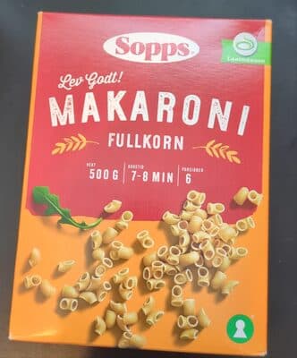 Fullkorn makaroni
