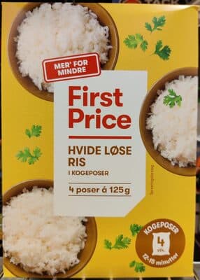 Hvide Lse Ris i Kogeposer