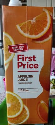 First Price Appelsin Juice fra koncentrat
