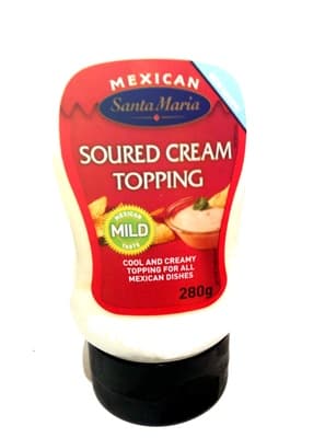 soured cream topping