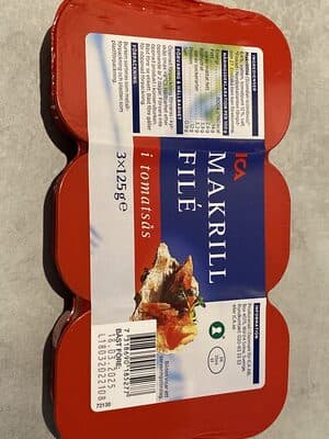 Makrillfil i tomatss