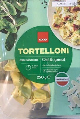 Tortelloni ost & spinach