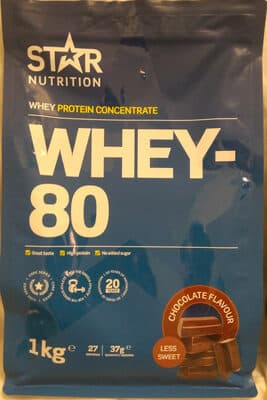 Whey-80 Chocolate Less Sweet