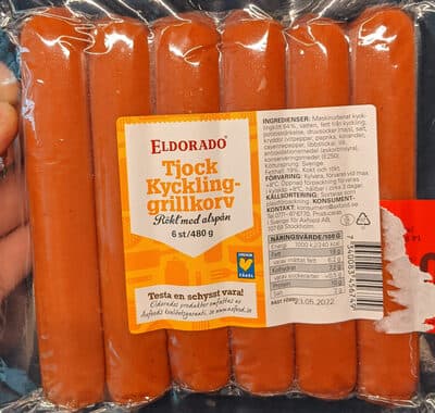 Tjock Kyckling-grillkorv
