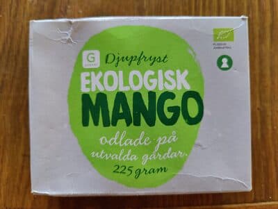 Organic Deep Frozen Mango