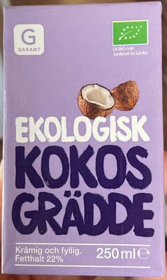 Ekologisk Kokosgrädde