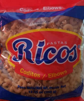 ricos pastas coditos