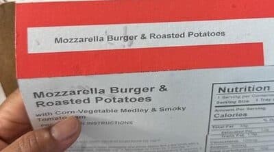 Mozzarella Burger & Roasted Potatoes
